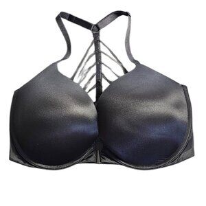 Victoria's Secret Very Sexy Push Up Bra, Front Close, Black, Strappy, 34DDD